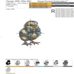 Цыпленок с бантом и вербой - 4 размера