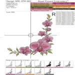 Уголок с цветущей орхидеей в 4 размерах