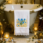 Васильки барокко бордюр - 4 размера