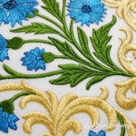 Васильки барокко бордюр - 4 размера