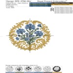 Васильки барокко круглый орнамент - 4 размера