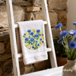 Васильки барокко круглый орнамент большой - 4 размера