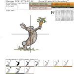 Весенний зайчик с морковками набор - 5 размеров