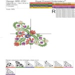 Венгерский угол с цветами - 4 размера