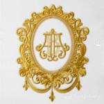 Винтажная овальная рамка - 4 размера