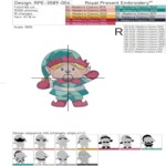 Рождественский белый медведь и эльф — 3 размера