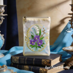 Медальон Весенние Анютины букет - 4 размера