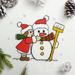 Винтажная Деревня - Рождественские игры - 3 размера