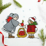 Винтажная Деревня - Рождественские игры - 3 размера