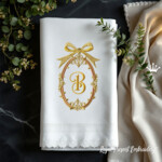 Маленькая овальная рамка с бантом - 4 размера