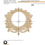 Винтажная овальная рамка - 4 размера