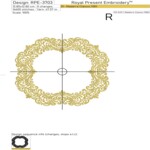 Винтажный медальон для инициалов - 5 размеров