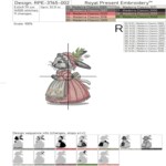 Два винтажных весенних кролика Набор - 3 размера