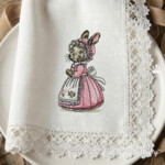 Два винтажных пасхальных кролика Набор - 3 размера