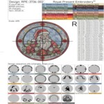 Витраж Санта с ягодами мега в 4 размерах