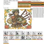 Рождественский Шотландский волынщик - 4 размера