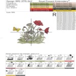 Кролики среди маков и полевых ромашек набор - 3 размера
