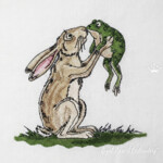 Заяц с лягушкой большой - 4 размера