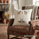 Заяц с висящими морковками набор - 6 размеров