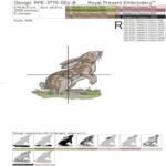 Заяц с подсолнухом и бабочкой набор - 4 размера