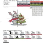 Зимний Зайка с новогодней ёлкой — 4 размера