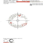 Зимний венок с ягодами и листьями падуба - 3 размера