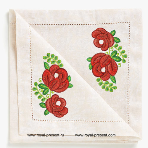 Дизайн машинной вышивки бесплатно Садовые розы