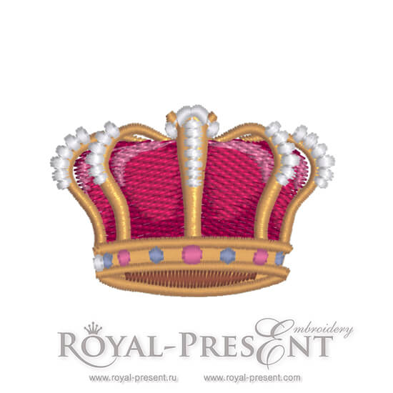 Дизайн машинной вышивки Корона Монарха