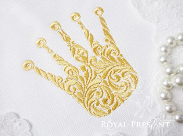 Дизайн для машинной вышивки Витиеватая корона